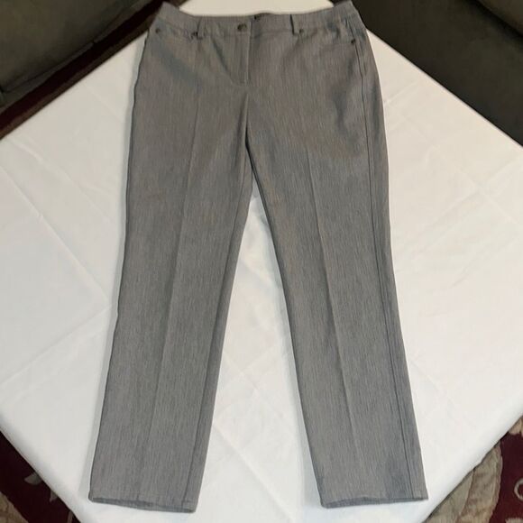 J. McLaughlin Gray Straight-Leg Pants Size 6